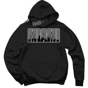 Iron Grey 1s Sneaker Hoodie Miami Graphic
