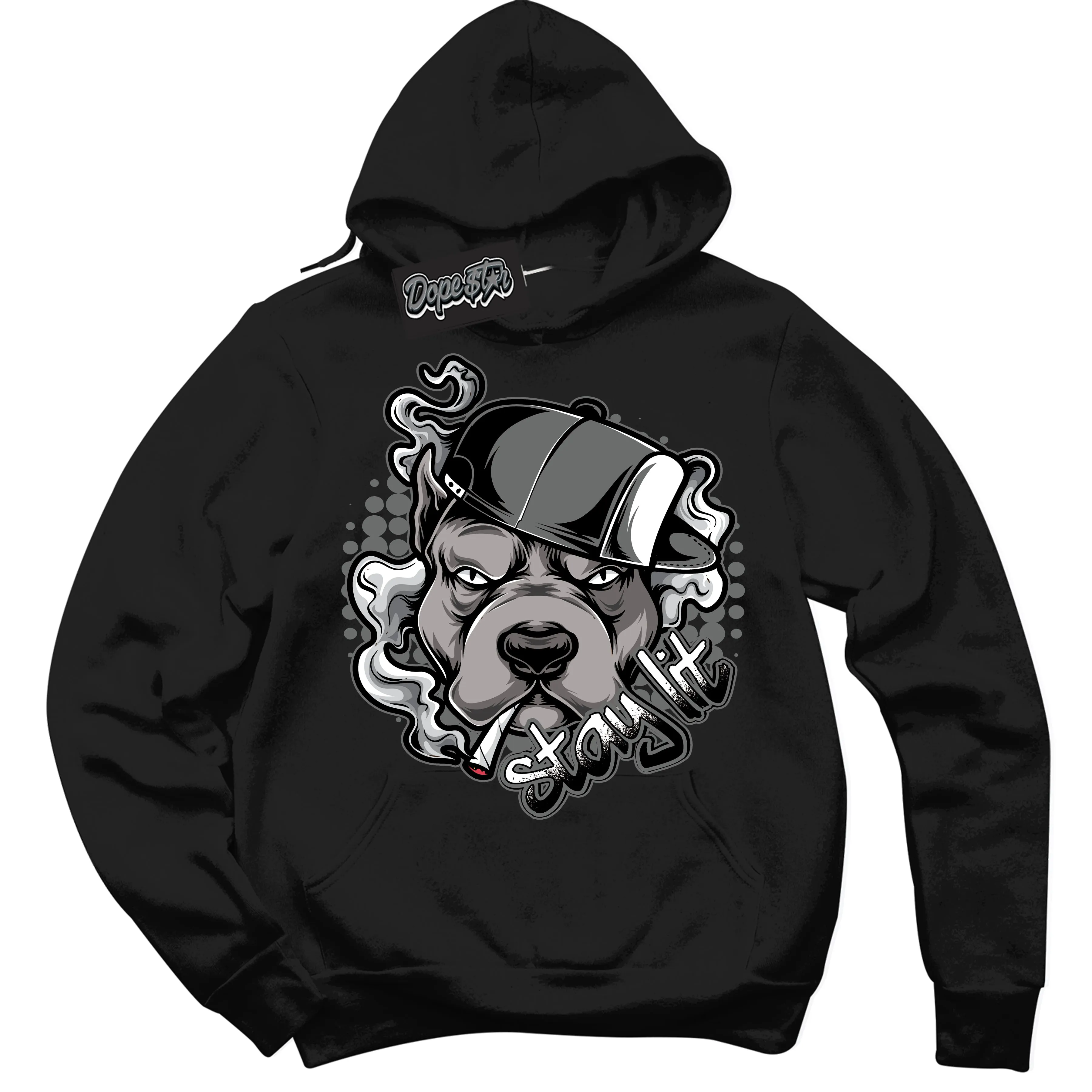 Iron Grey 1s Sneaker Hoodie Stay Lit Graphic