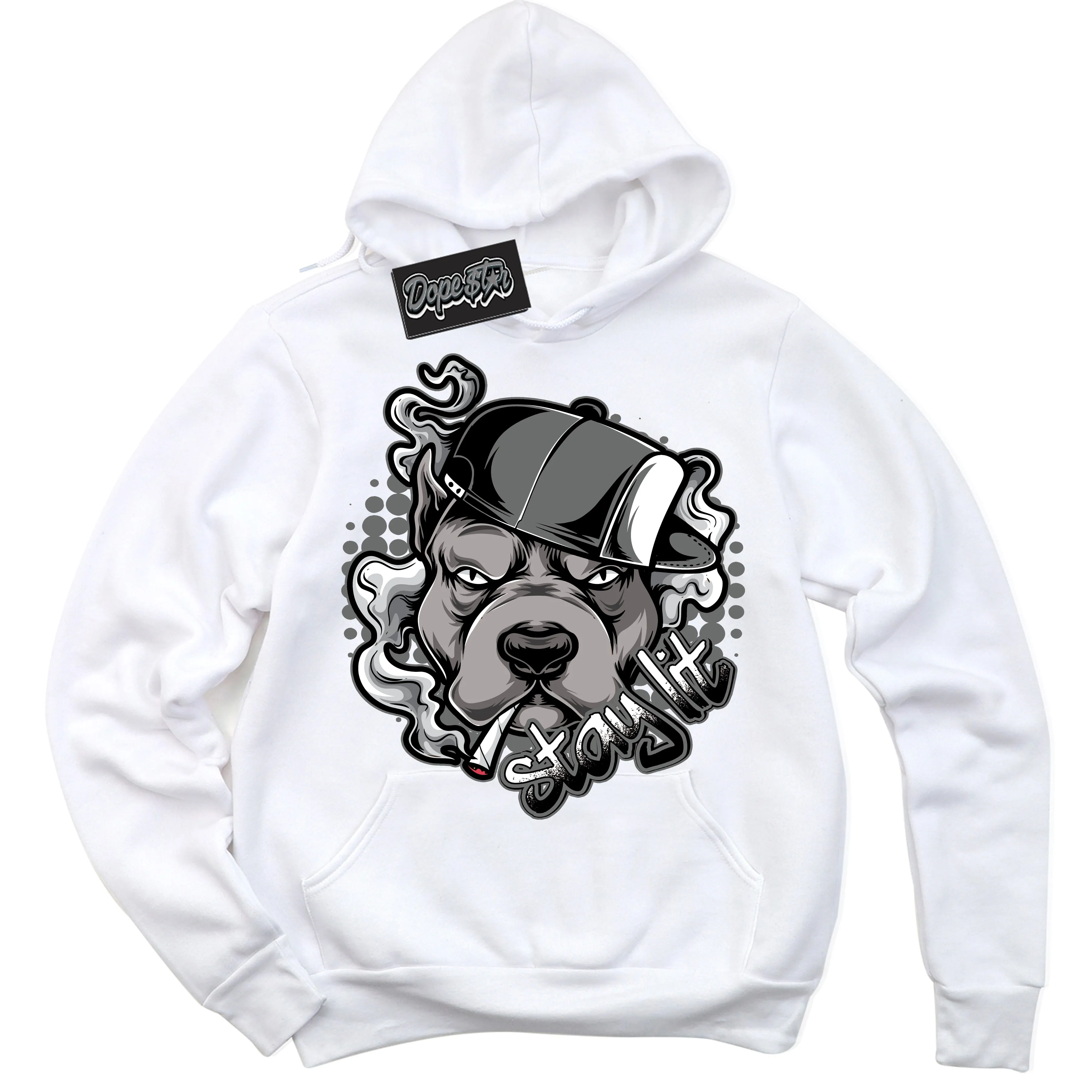 Iron Grey 1s Sneaker Hoodie Stay Lit Graphic