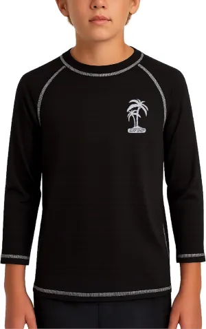 iXtreme Boys Rash Guard Long Sleeve Swim Shirt - UPF 50  Sun Protection Quick Dry Swim Top, UV Beach Wear Rash Guard for Boys