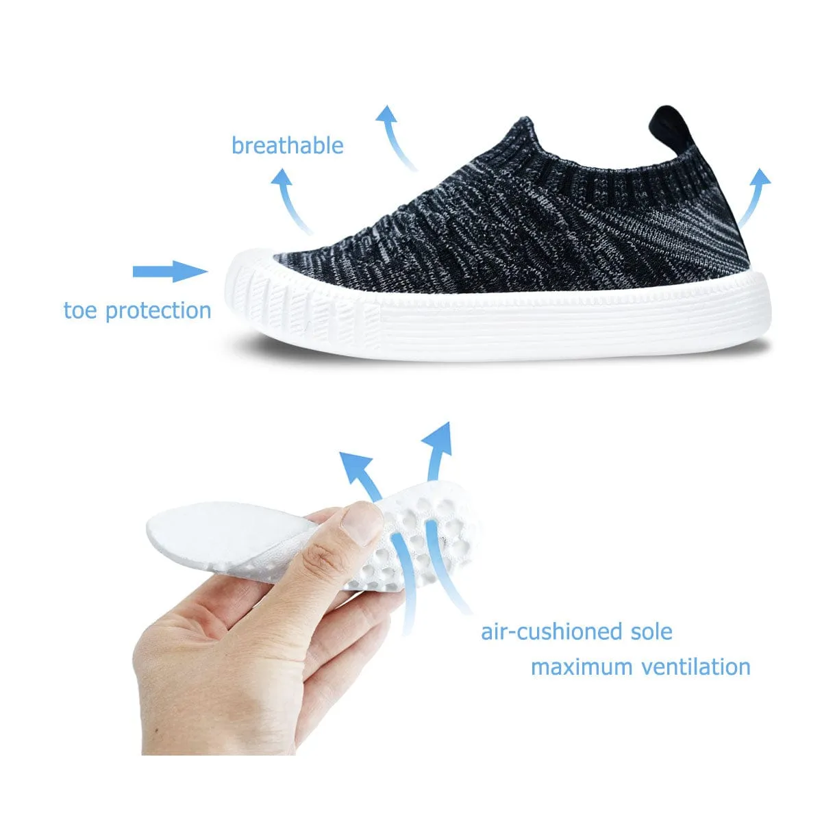 Jan & Jul Xplorer Knit Me-Put-On Sneaker Shoes
