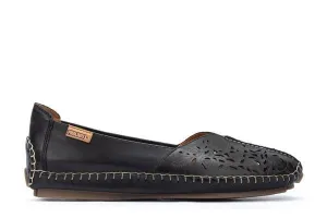 'Jerez' women's perforated ballerina - black