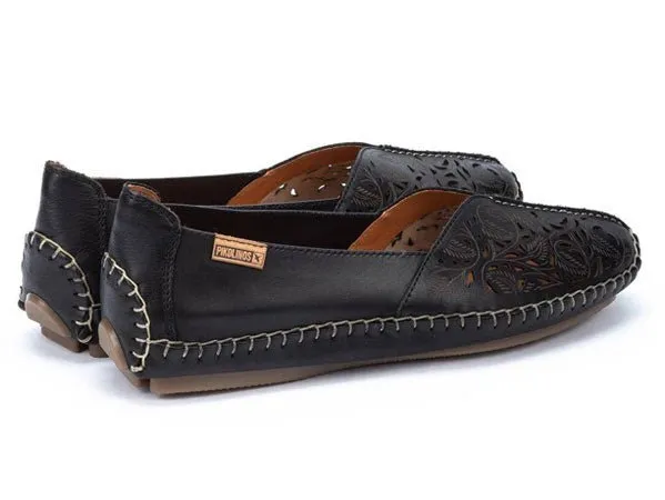 'Jerez' women's perforated ballerina - black