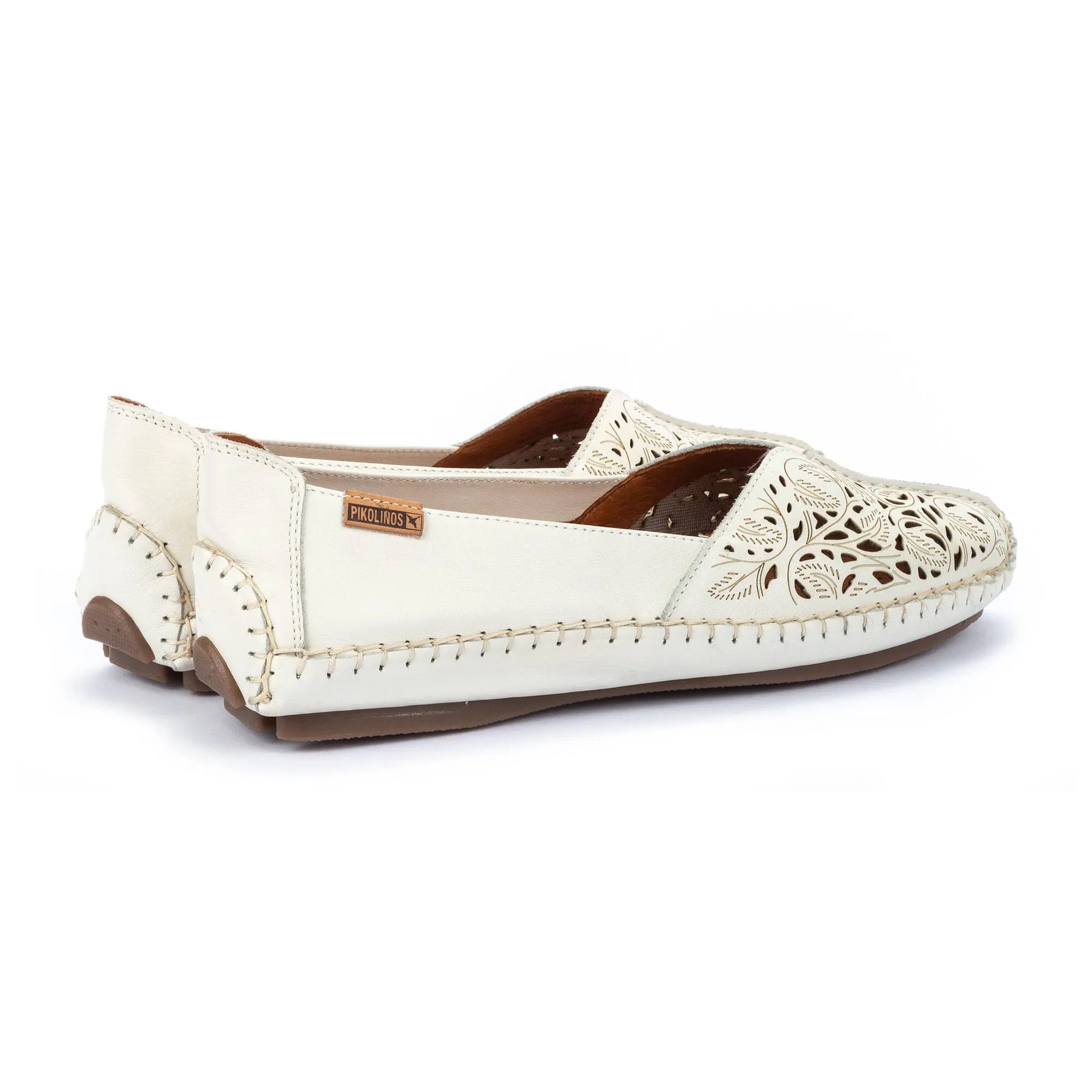 'Jerez' women's perforated loafer - Off white