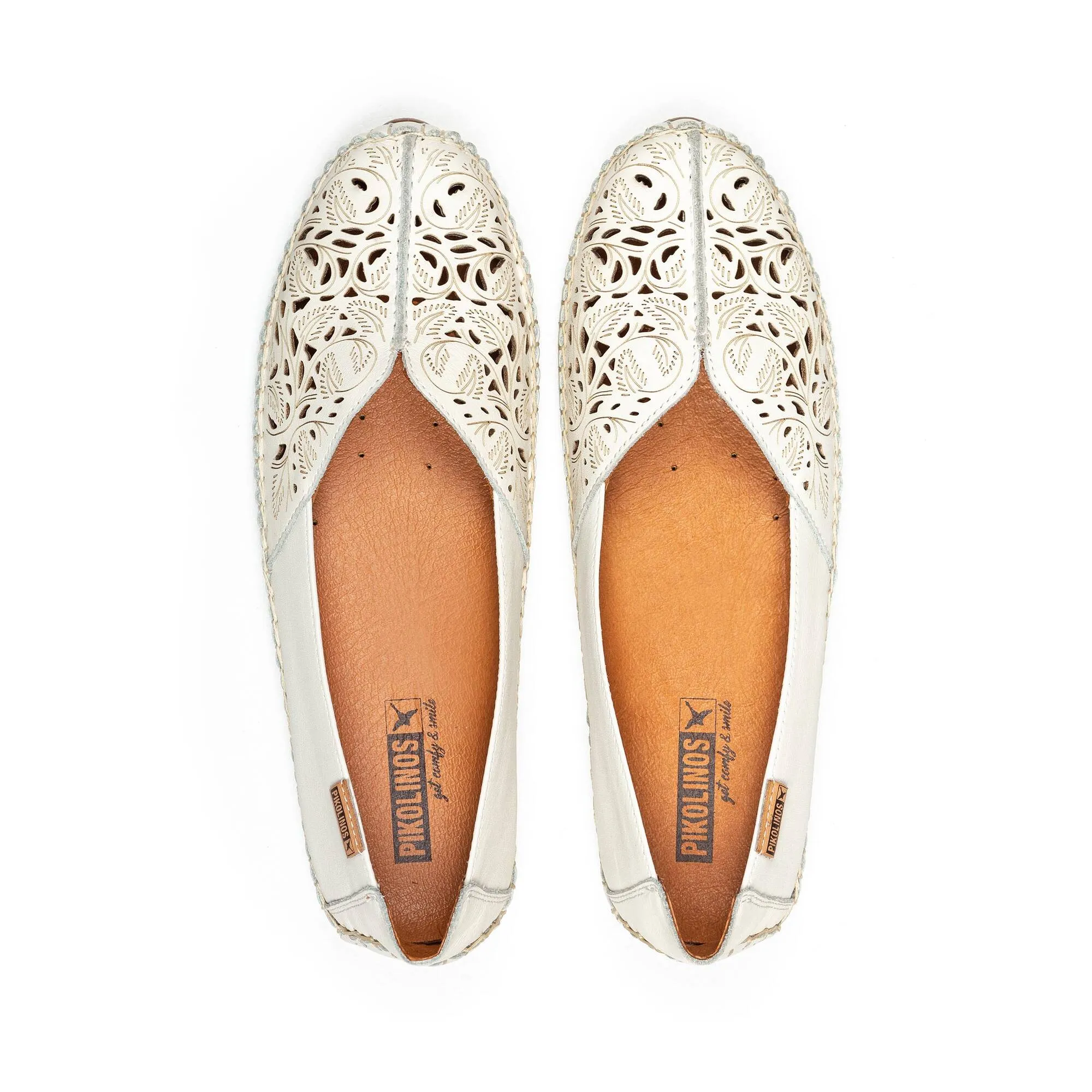 'Jerez' women's perforated loafer - Off white