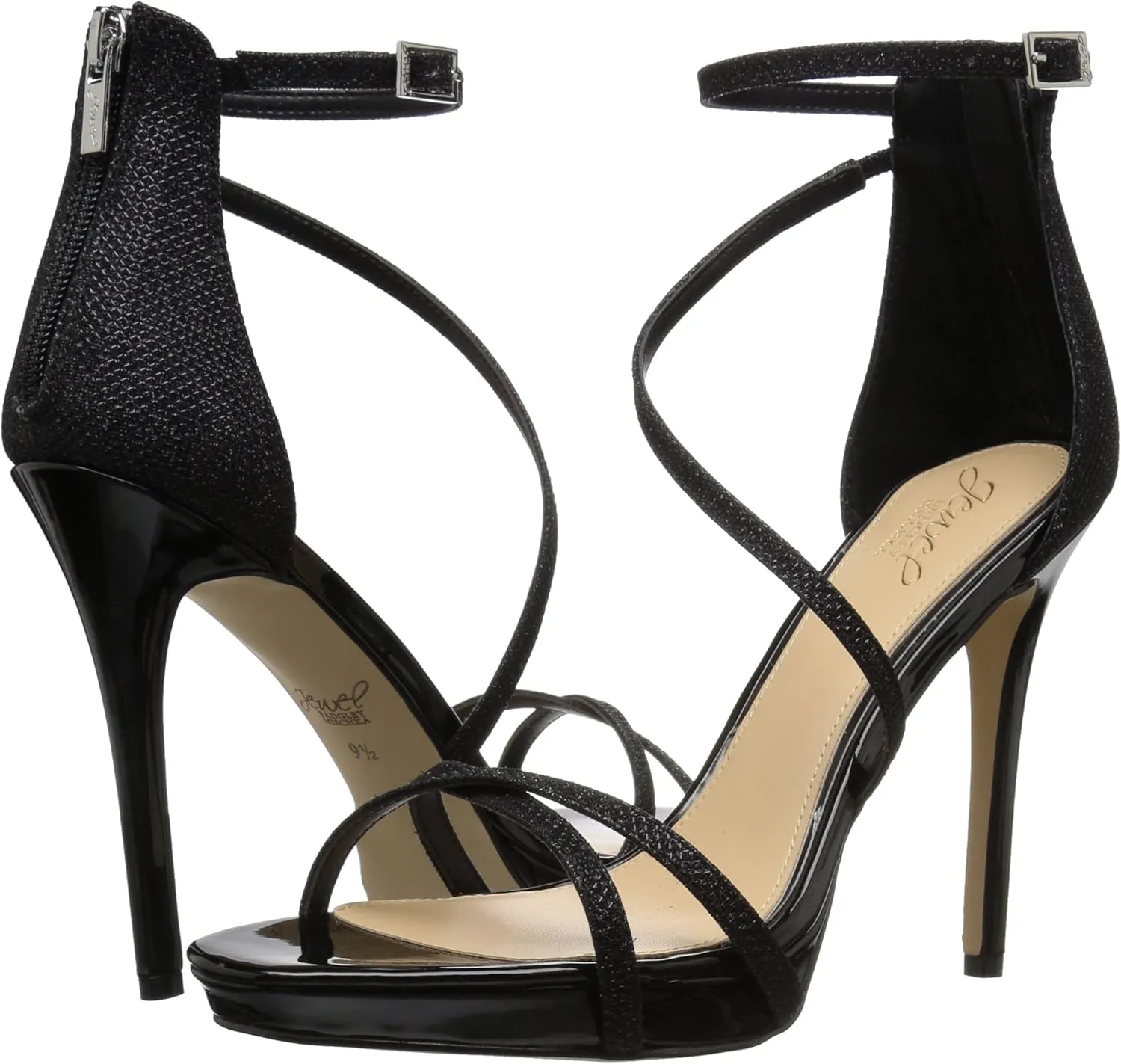 Jewel Badgley Mischka Galen Platform Glitter Evening Shoe