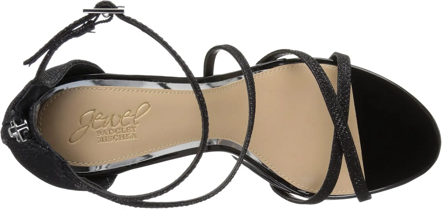 Jewel Badgley Mischka Galen Platform Glitter Evening Shoe
