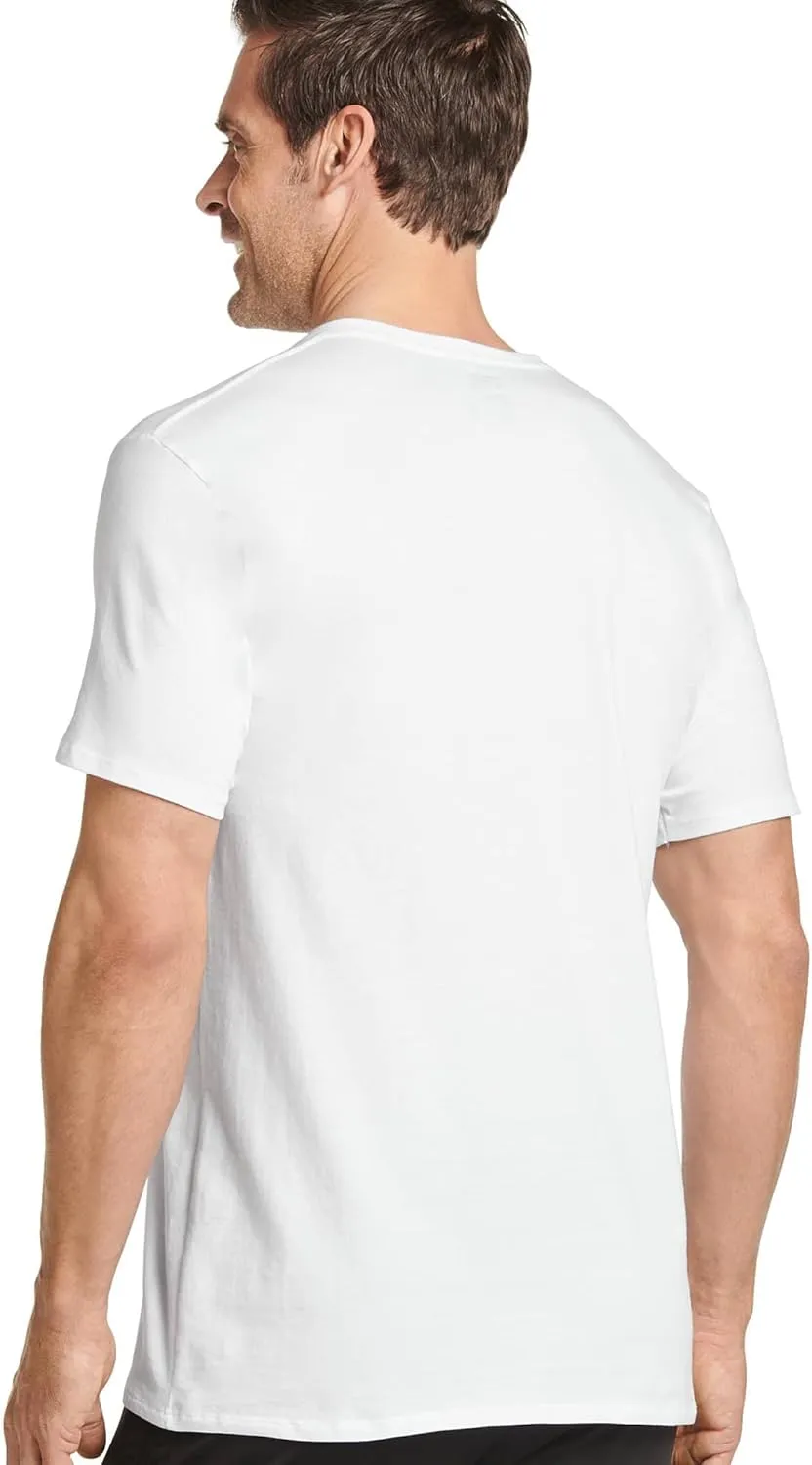 Jockey Men's Undershirt Cotton Stretch V-Neck T-Shirt - 3 Pack
