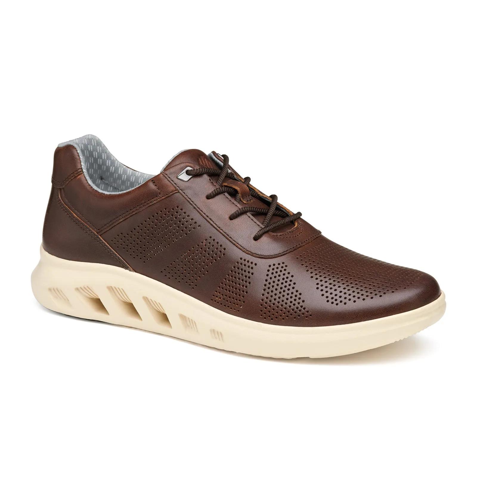 Johnston & Murphy Activate U-Throat Sneaker (Men) - Brown Full Grain