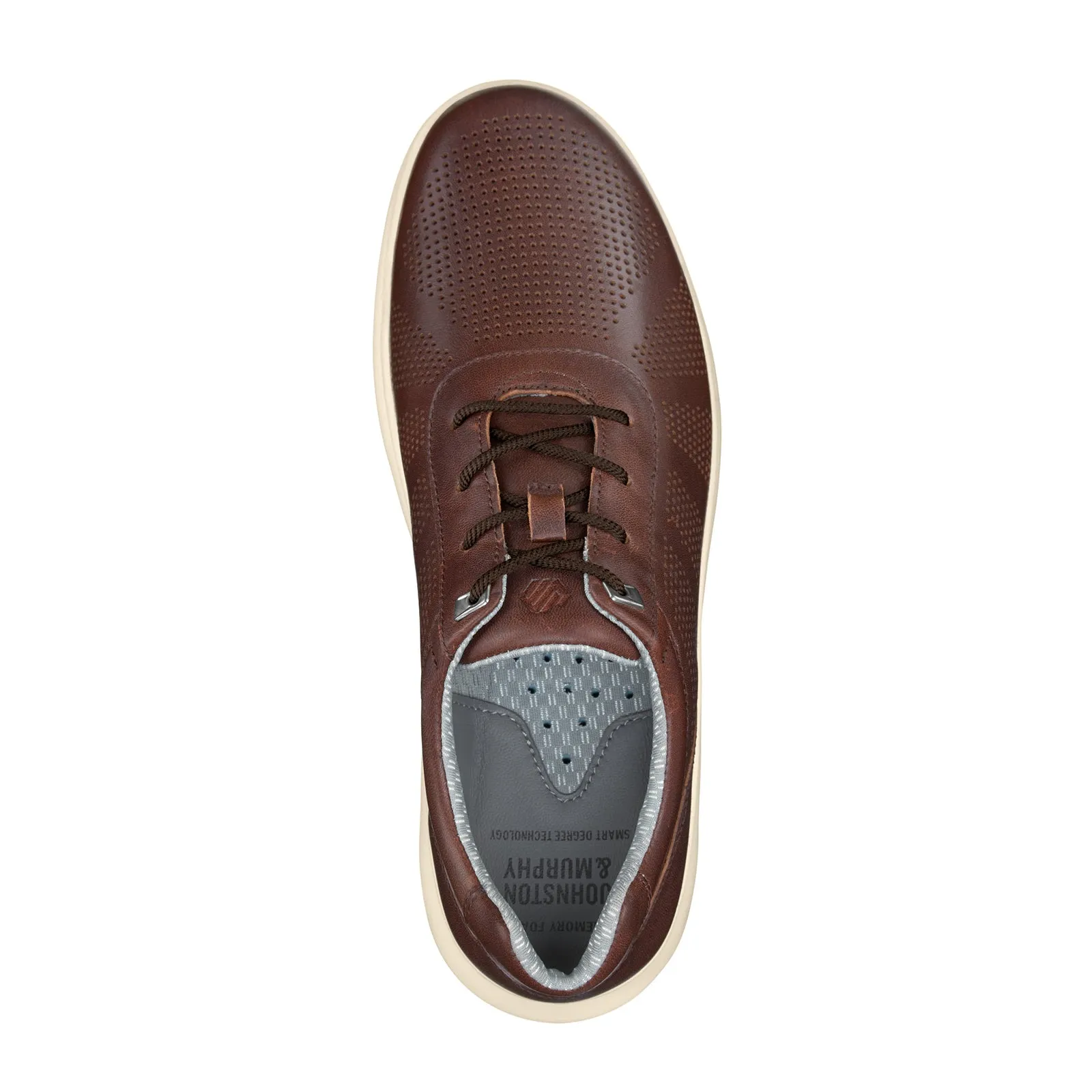 Johnston & Murphy Activate U-Throat Sneaker (Men) - Brown Full Grain