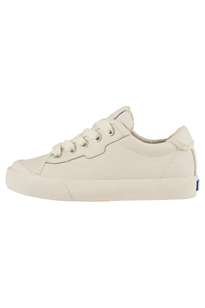 Keds Kids Crew Kick 75 in White Leather