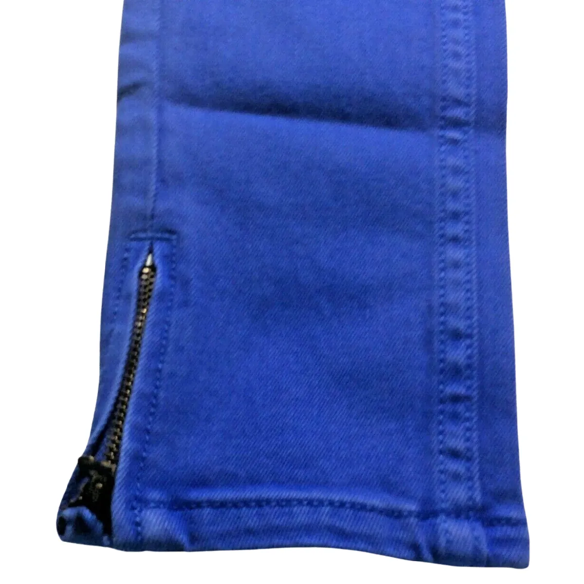 Lands' End Girl Pencil Pants Jeans Size 4 Ankle Zipper Adjustable Waist Blue NWT