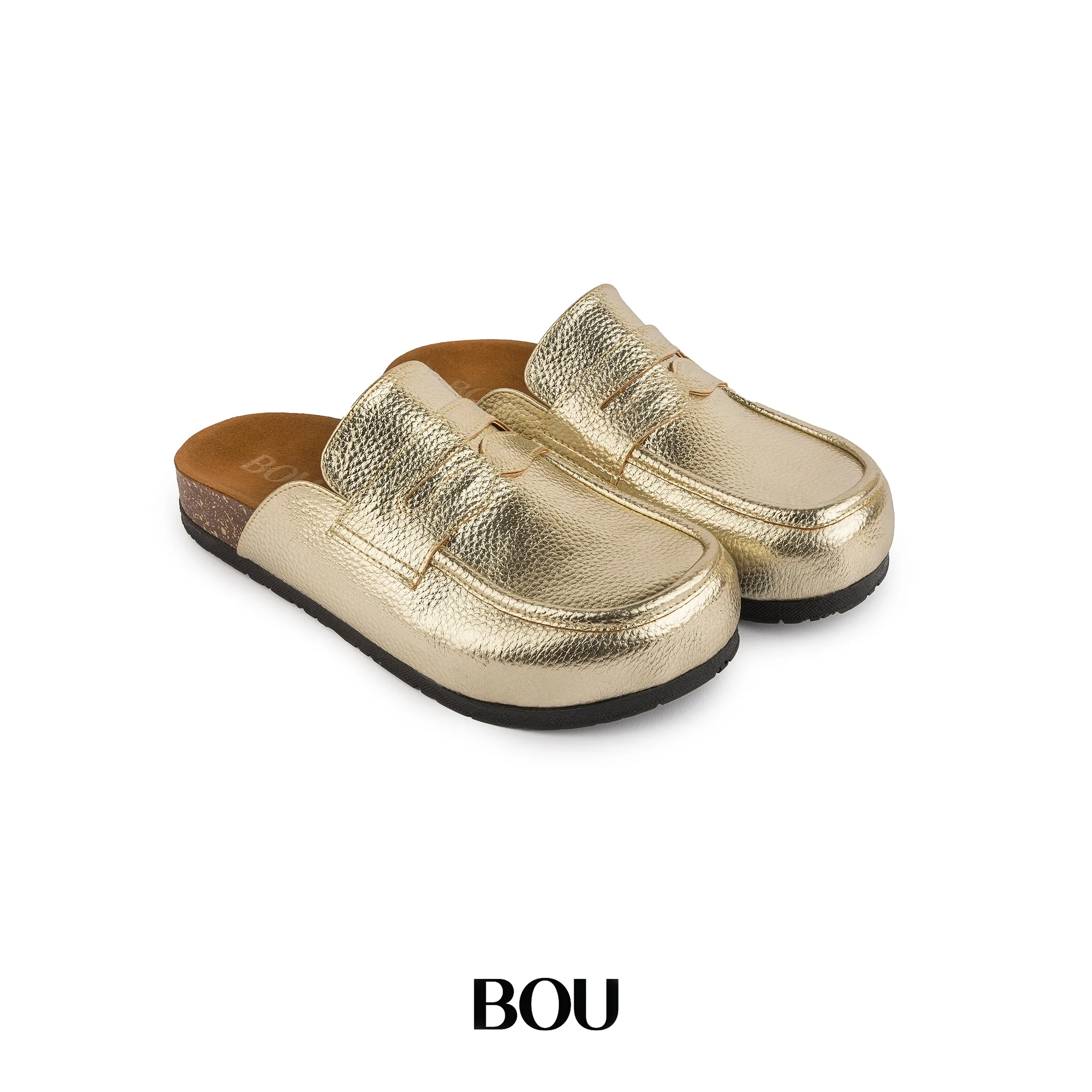 Loafer Clogs - Gold Treasure