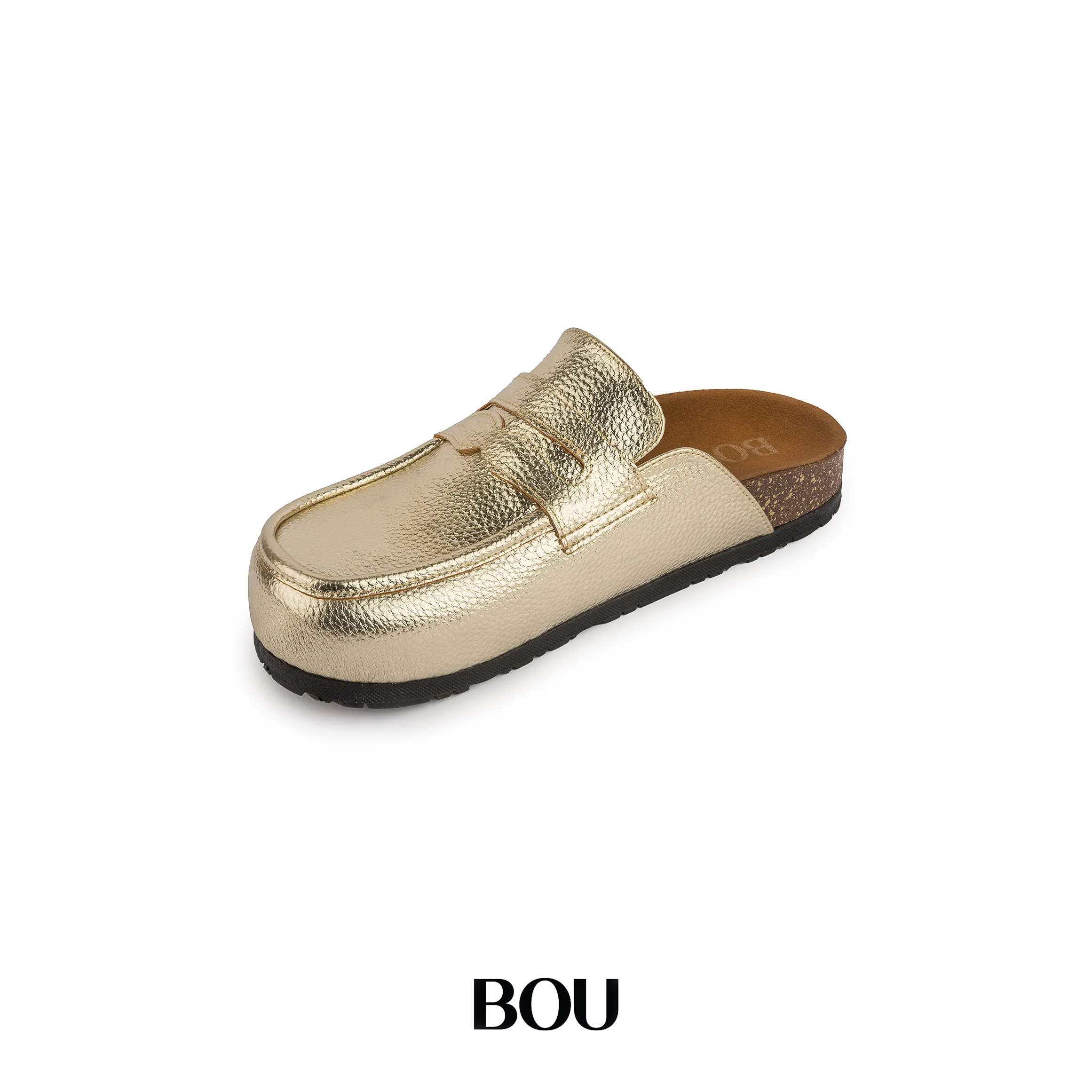Loafer Clogs - Gold Treasure