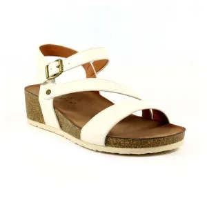 Lunar Cluster Women's Strappy Wedge Sandal White