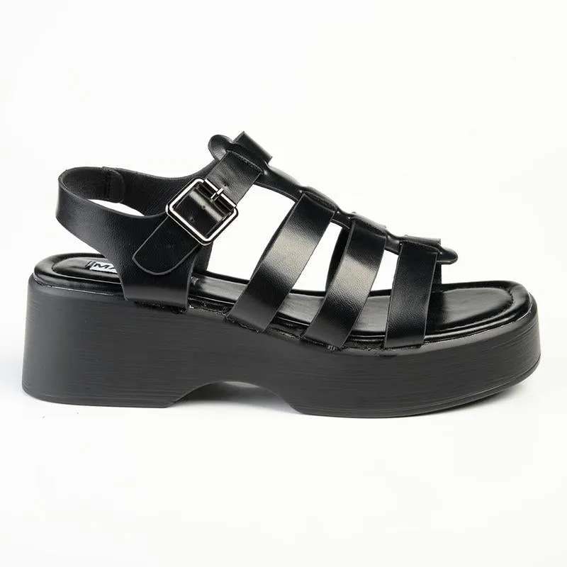 Madison Jizelle Platform Sandals - Black