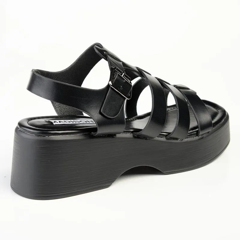 Madison Jizelle Platform Sandals - Black