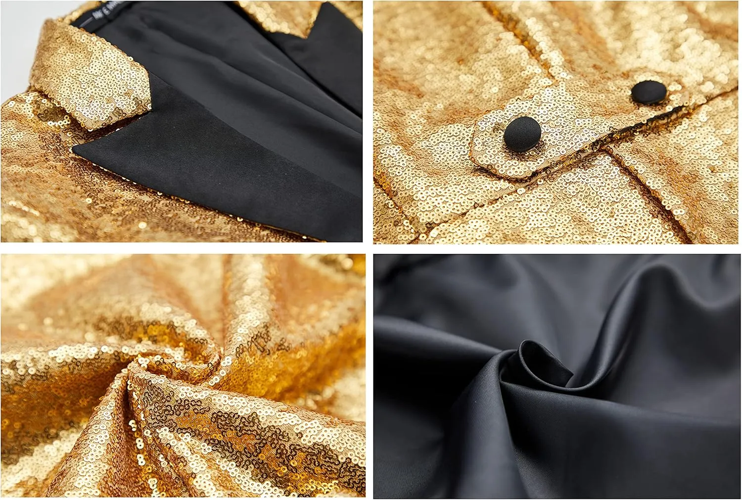MAGE MALE Mens Sequin Tuxedo Jacket Tails Slim Fit Tailcoat Dress Coat Swallowtail Dinner Party Wedding Blazer Suit Jacket