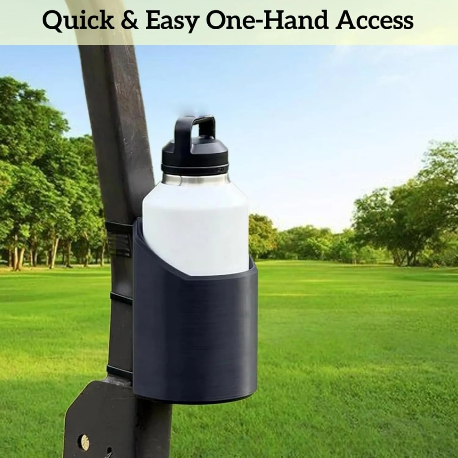 Magnetic Bottle Mounts for 46, 50, 64 oz, Heavy-Duty Portable Water Bottle Holder, Strong Magnet Anti-Vibration Cup Holder for Truck, Golf Cart, Tractor, Lawnmower, Easy Installation
