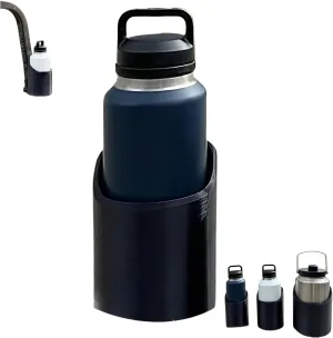 Magnetic Bottle Mounts for 46, 50, 64 oz, Heavy-Duty Portable Water Bottle Holder, Strong Magnet Anti-Vibration Cup Holder for Truck, Golf Cart, Tractor, Lawnmower, Easy Installation