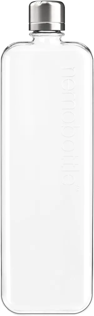 memobottle Slim - 20.3oz(600ml) - Sleek, Slim & Flat Water Bottle for Bags, Laptops & Books | BPA Free Tritan | Modern, Minimalist | Ideal for Gym & Daily Use