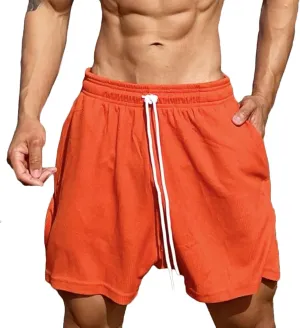 Men Running Shorts Loose Fit Drawstring Lounge Workout Shorts Workout Basketball Short Pants Training Athletic Joggers