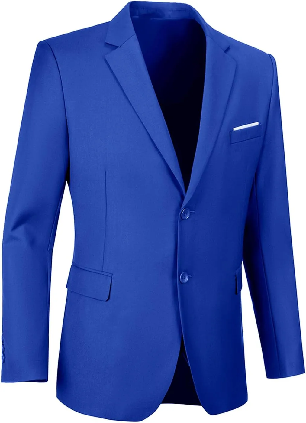 Mens 3 Piece Slim Fit Suit Set, 2 Button Solid Blazer Jacket Vest Pants Business Tuxedo