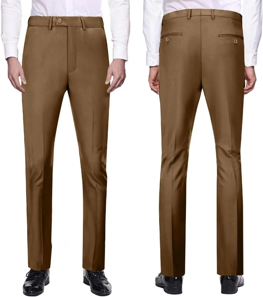 Mens 3 Piece Slim Fit Suit Set, 2 Button Solid Blazer Jacket Vest Pants Business Tuxedo
