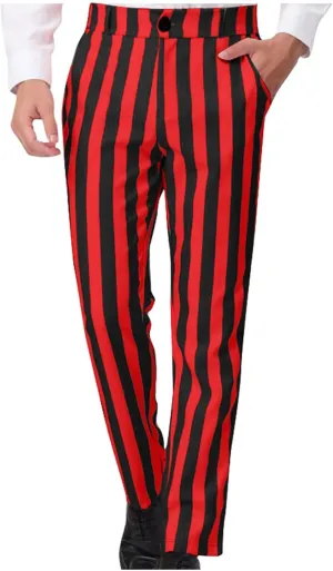 Men's Dress Pants Classic Fit Stretch Dress Pants Casual Pleated Front Dress Pants Straight Fit Pants