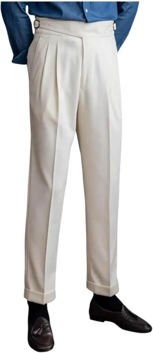 Mens Dress Pants Workday Classic Fit Suit Pants Casual Pleated Front Dress Pants Straight Fit Pants