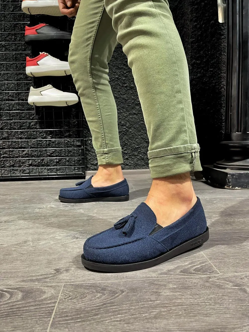 Men's Sneaker Men's Navy Blue Casual Loafer Sneaker Shoes