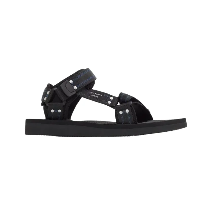 Mens | Suicoke x John Elliott KIPA-Cab Nylon Strap Sandal Black