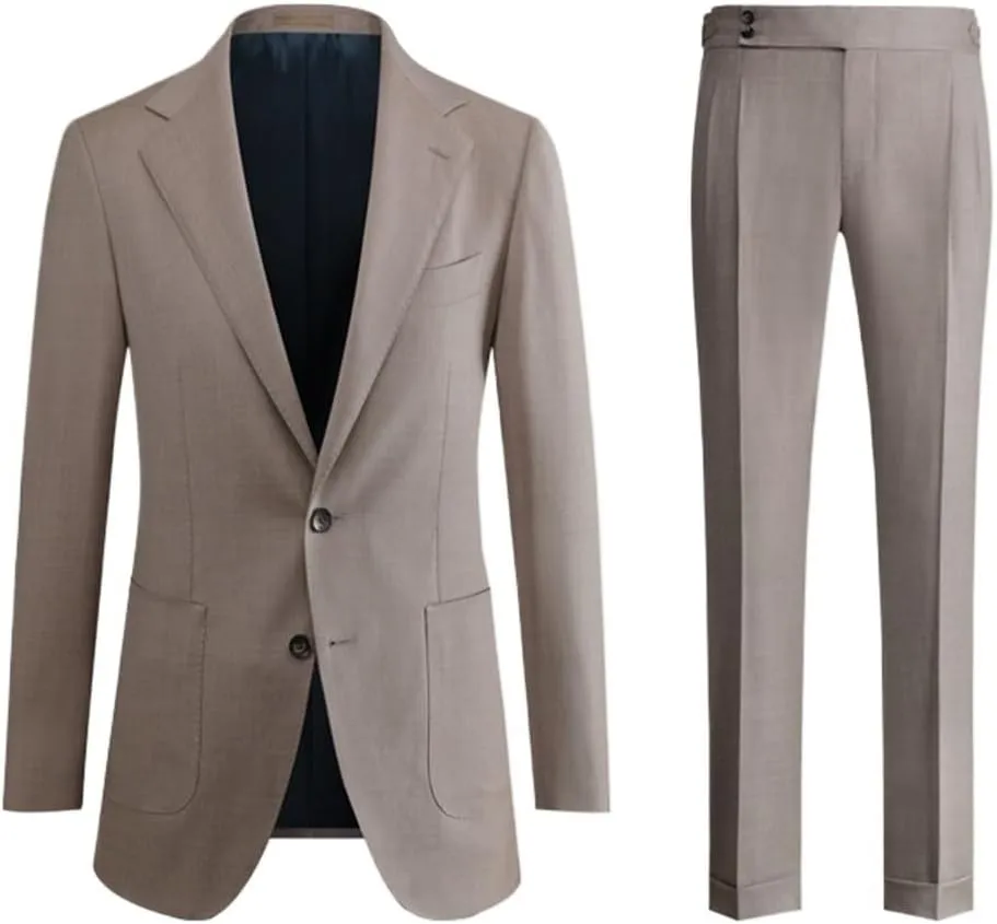 Men's Suit Set Slim Casual Men Suits Business Formal Dress Groom Wedding Suit Spring Suit Jackets