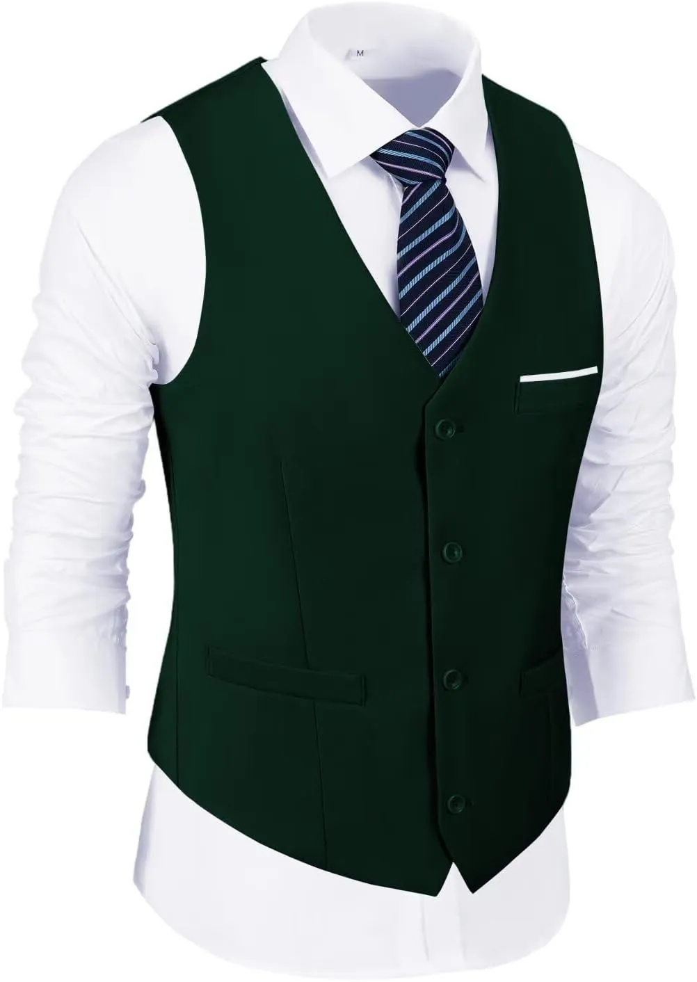 Men's Suit Slim Fit 2 Pieces Suits Set Grooms Tuxedos Business Wedding Prom Party Suit Vest and Pants