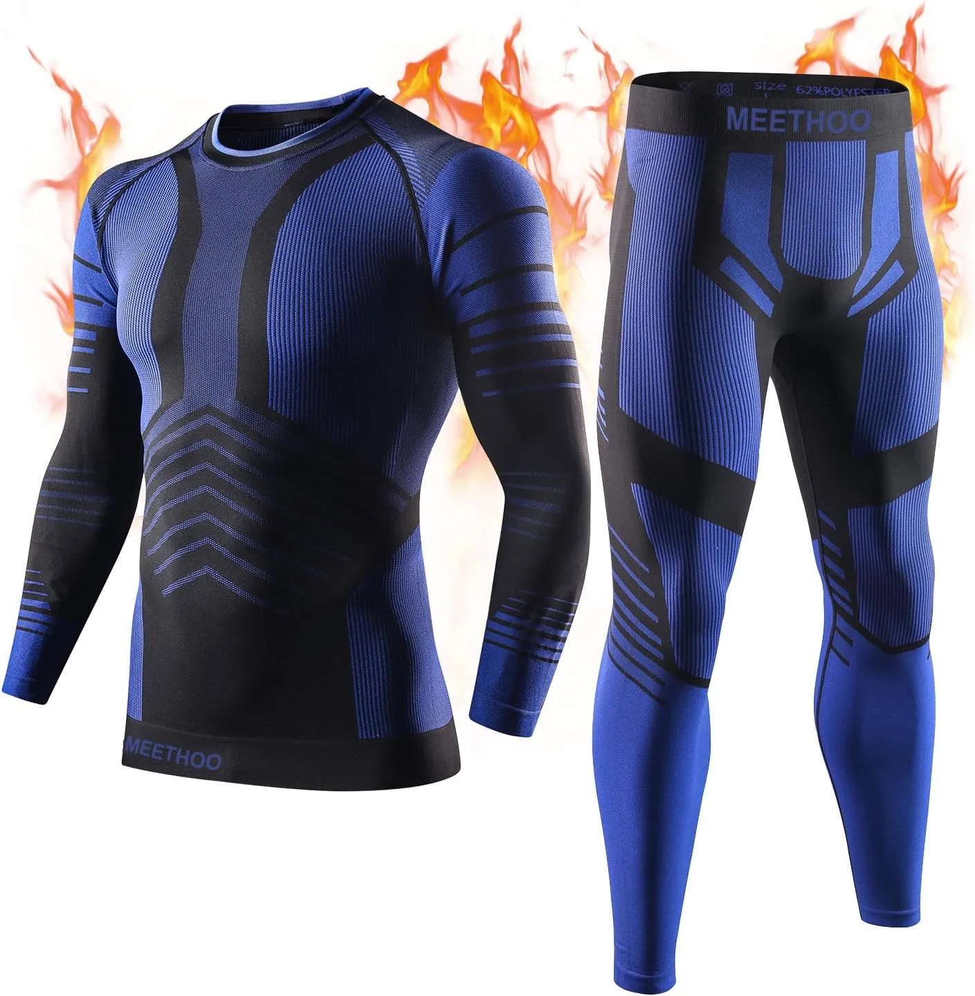 Mens Thermal Underwear Set Winter Gear Men Base Layer Long Johns Bottom