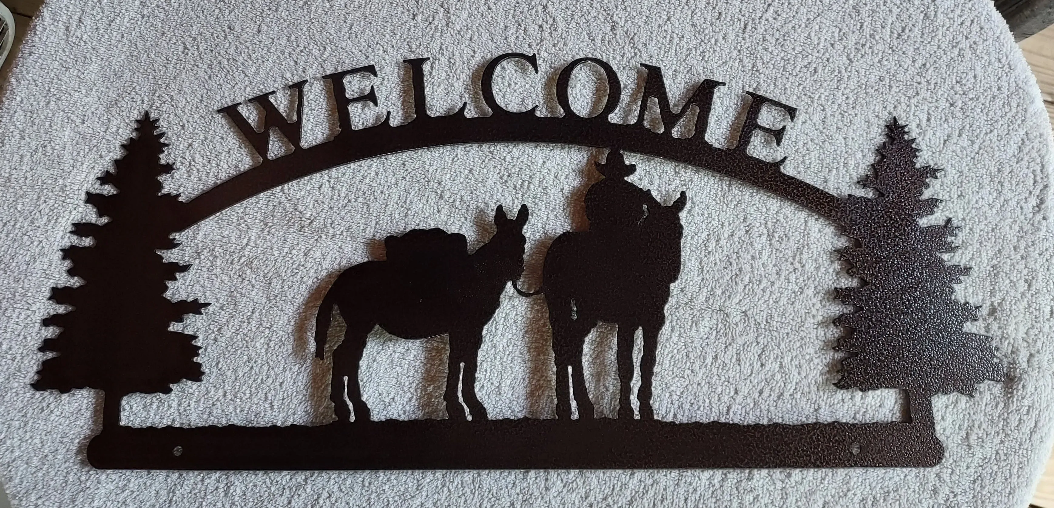 Metal - Welcome Sign Pack Mule