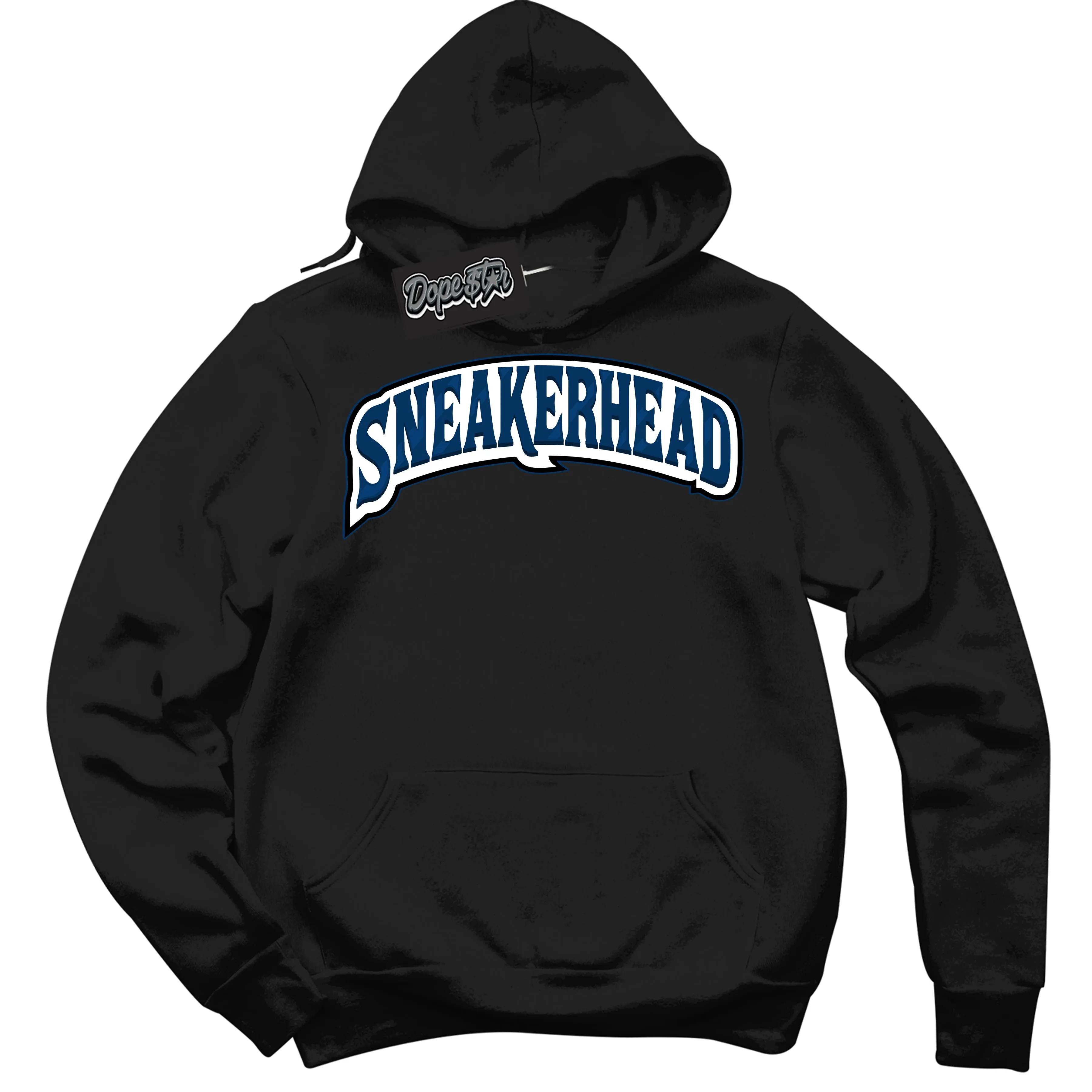 Midnight Navy 1s Sneaker Hoodie Sneakerhead Graphic