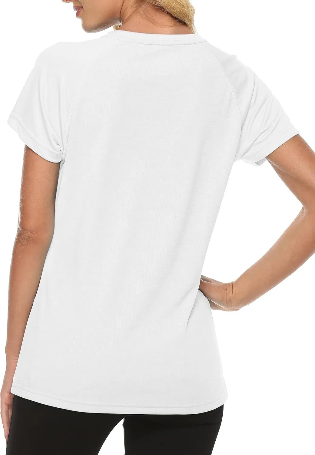 MoFiz Women's Short Sleeve UPF 50  Sun Protection Sports T-Shirt Quick Dry Running Workout Athletic Tee Top