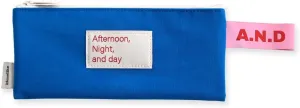 Monolike Afternoon Night and Day flat pen case, Blue - Pencil Pouch, Portable Pencil Bag, Pencil Case, Office Pouch case