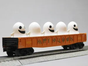 MTH RAILKING Halloween Gondola CAR with Flickering Lighted Ghosts 30-72246