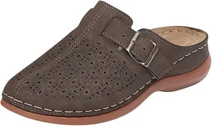 Mules for Women Wedge Sandals Comfortable Dressy Summer Closed Toe Casual Adjustable Hook Loop Alicegana Comfort on Walking Orthopedic Mule Slippers Clogs Low Heel Sandal Slip On Shoes
