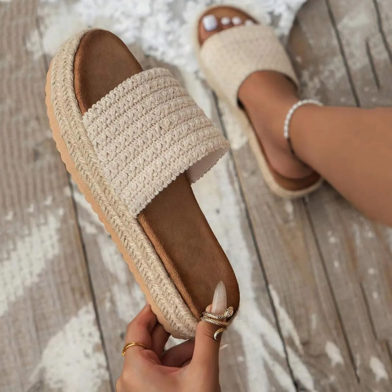 Mules for Women Wedge Sandals Comfortable Dressy Summer Closed Toe Casual Slip On Shoes with Adjustable Hook Loop Slippers Clogs Comfort Alicegana Walking Orthopedic Low Heel Sandal Mule