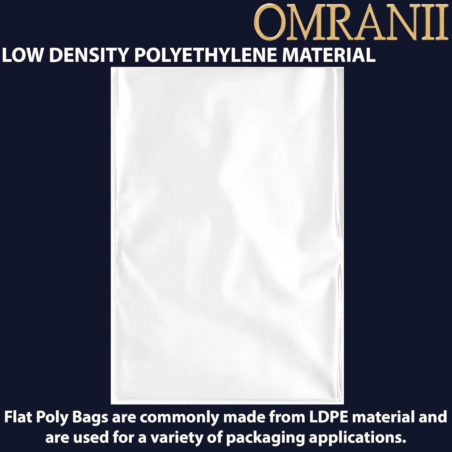 Multiple Sizes Clear Flat Poly Bags, 1.5Mil 28" X 32" & 50 Bags | Low-Density Polyethylene (LDPE), Flat Open Top Plastic Packaging Packing | Flexible and Durable Plastic Bags