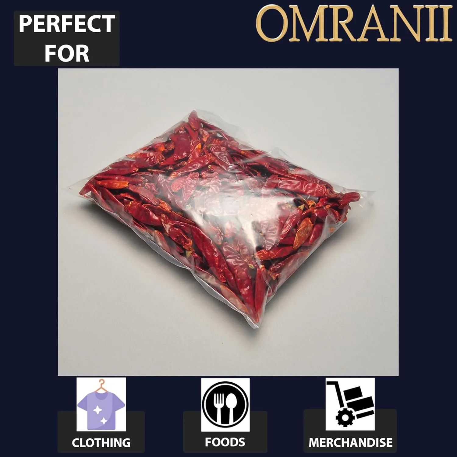 Multiple Sizes Clear Flat Poly Bags, 1.5Mil 28" X 32" & 50 Bags | Low-Density Polyethylene (LDPE), Flat Open Top Plastic Packaging Packing | Flexible and Durable Plastic Bags