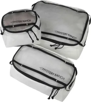 Mystery Ranch Mission Packing Cube Set White – Set of 3 Packable Organizers