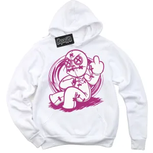 Next Nature Hot Fuchsia Dunk Sneaker Hoodie Voodoo Doll Graphic