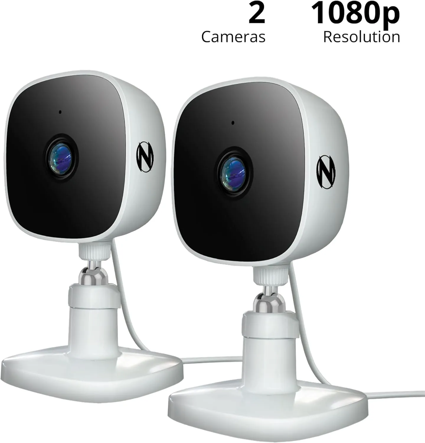 Night Owl Indoor Plug-in Wireless 1080p Deterrence Cameras with 2-Way Audio (2-Pack)