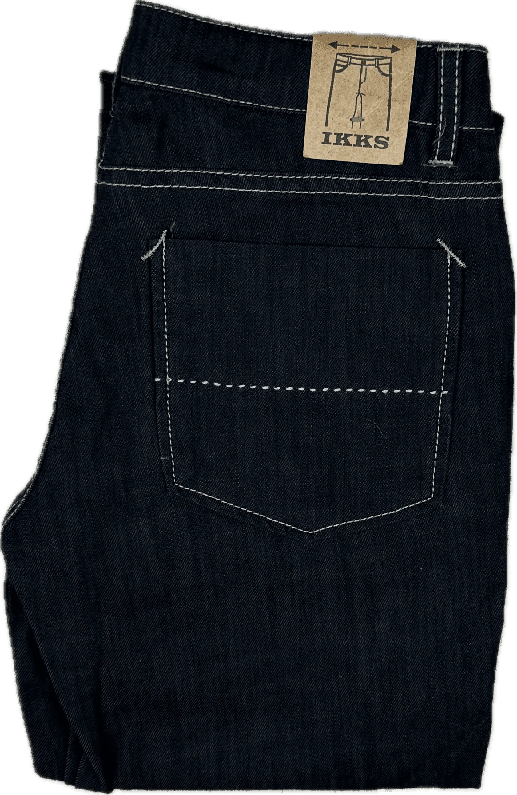 NWT - IKKS Printed Logo Hem Slim Straight Jeans- Size 14Y