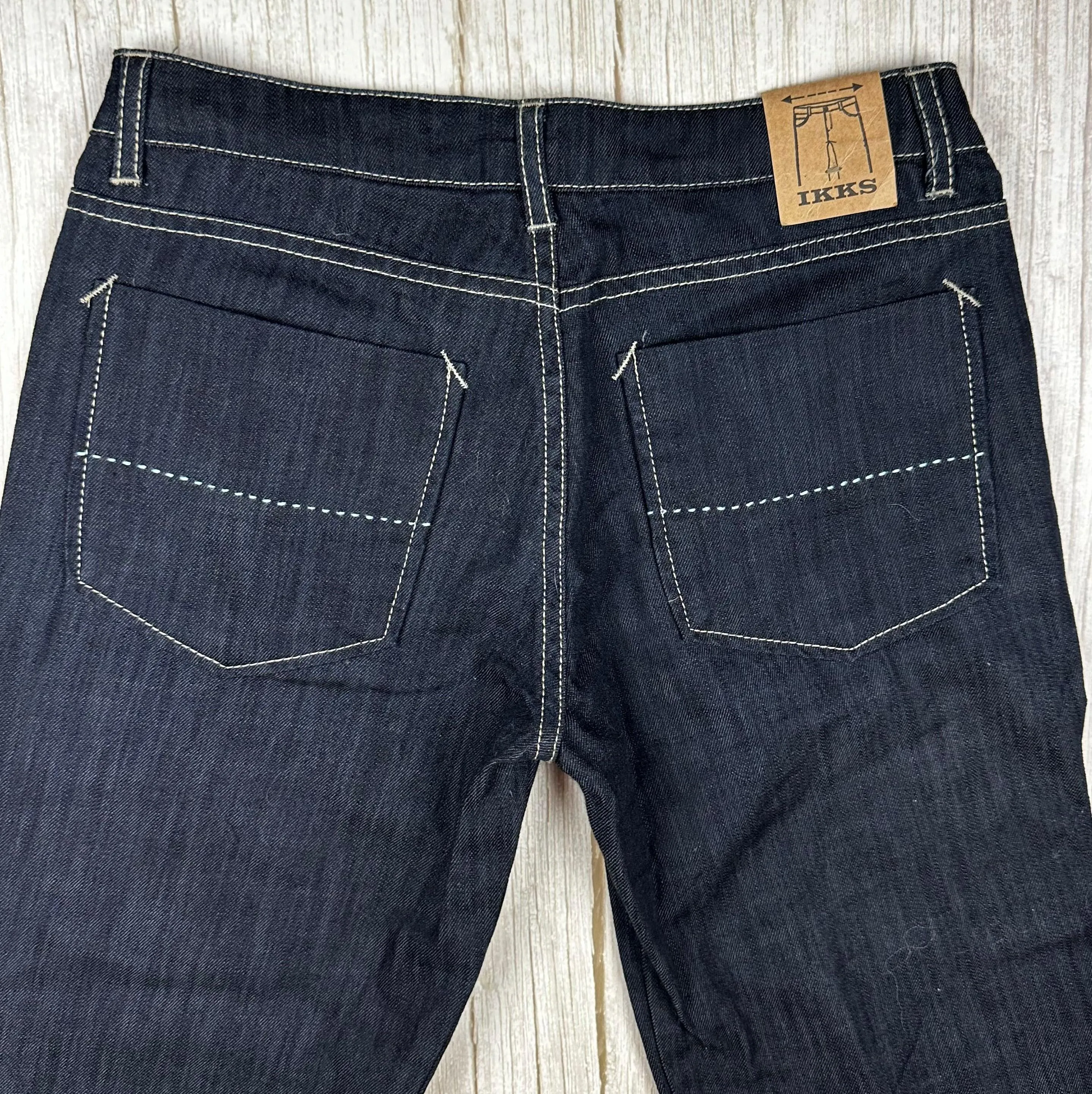 NWT - IKKS Printed Logo Hem Slim Straight Jeans- Size 14Y
