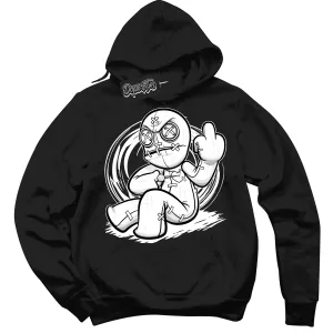 Off Noir Toe 1s Sneaker Hoodie Voodoo Doll Graphic